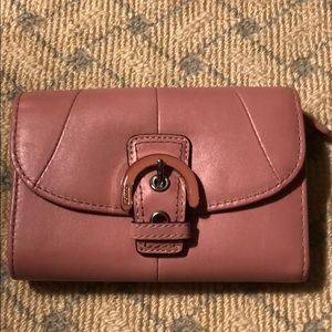 Pink coach wallet